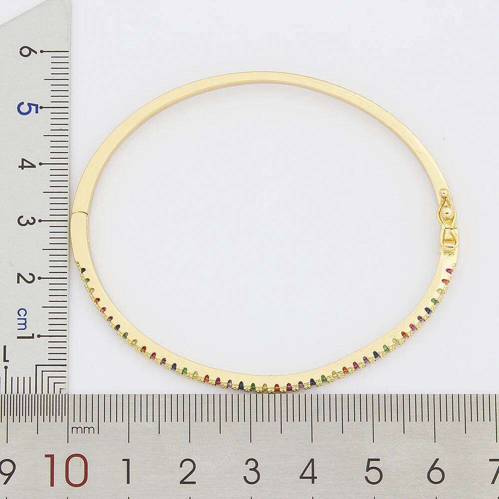 AIBEF Color Bracelet Women's Cuff Bracelets Crystal Bangles For Women Bohemian Copper Fashion Jewelry Love Valentines Day Gift XJ260303