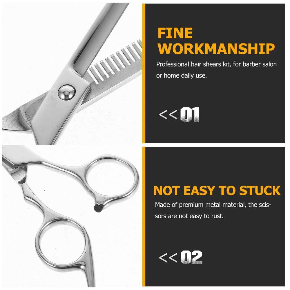 Hairdressing Scissors 10% V Tooth Professional Barber For Salon Home Use Thin Cutting Tools Hair Shears Kit H260303