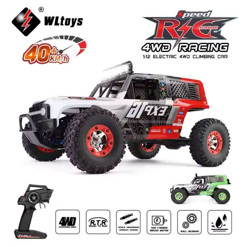 WLtoys 124006 1/12 RC Car off Road 4x4 Trucks With LED light 2.4G Hight Speed Professional Remote Control Climbing Cars For Kid Z260303