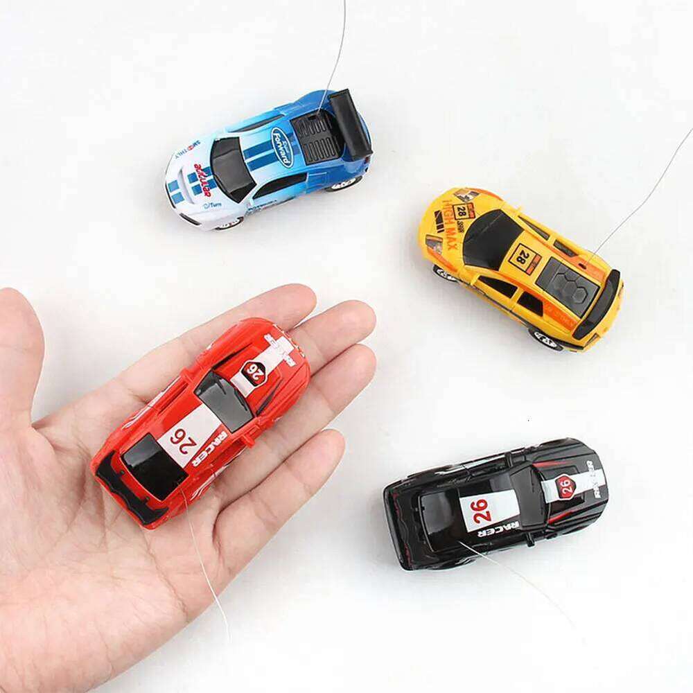 Coke Can Remote Control Vehicle Battery Operated Mini LED Lights RC Racing Drift Car with Roadblocks for Kids Boys Z260303