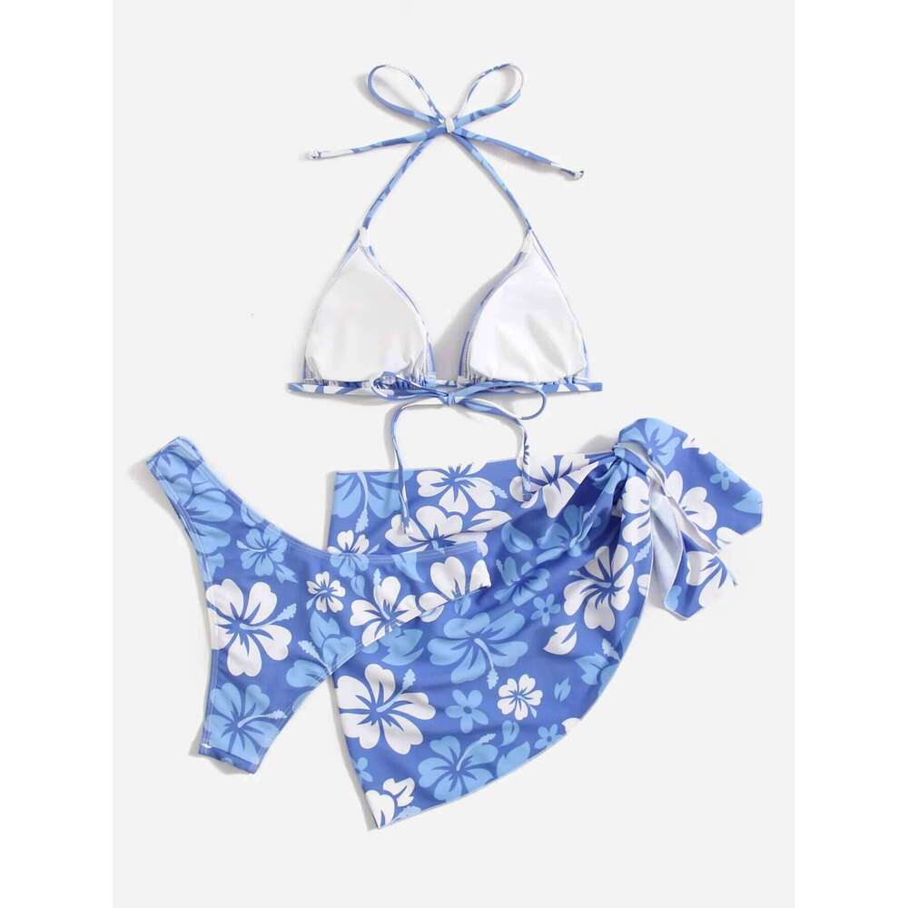 European and American Sexy Swimsuit Skirt Bikini Three-Piece Set Y260303