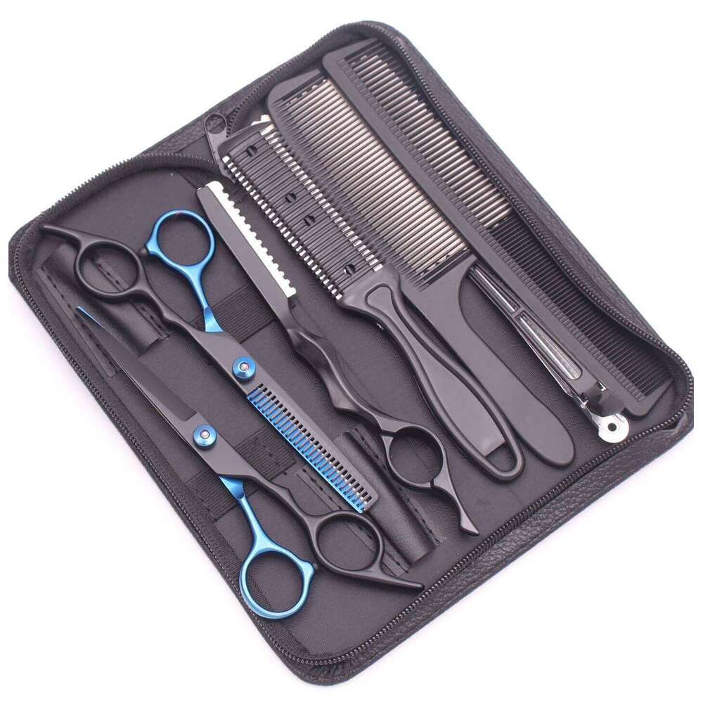 6.0'' Inches Hair Scissors Professional Cutting Shears Thinning Hairdressing Haircut Set Salon Barber & Home Japanese Steel 1001 H260303
