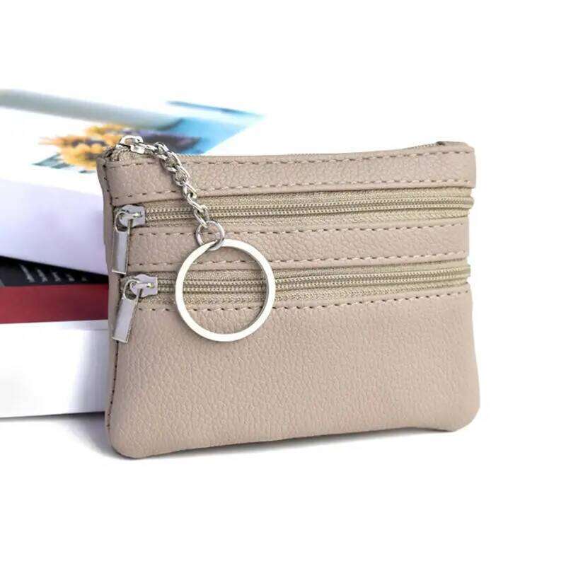 Fashion PU Leather Coin Purse Women Small Wallet Change Purses Mini Zipper Money Bags Children's Pocket Wallets Key Holder C260304