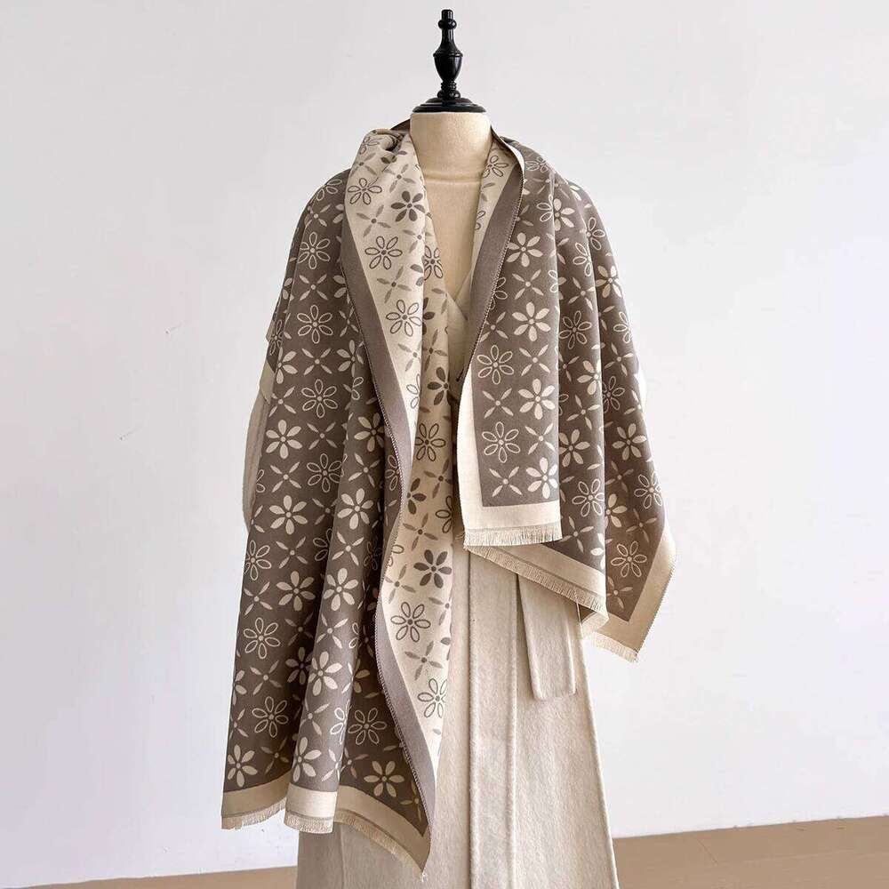 2025 New Women's Autumn and Winter Trend Imitation Cashmere Scarves Female Thermal Air Conditioner Shawl Long Scarf XJ260304