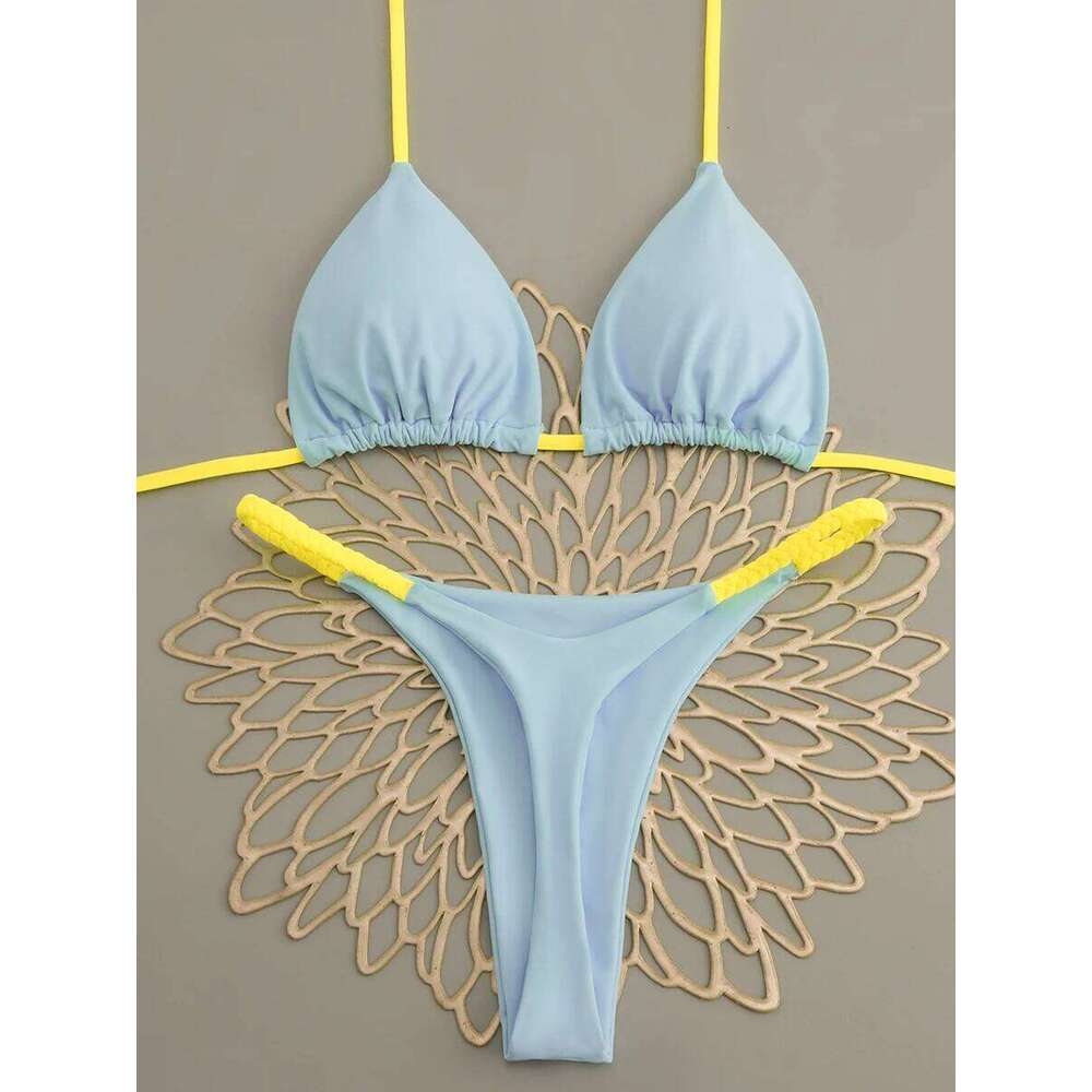 Micro Bikinis 2026 Push Up Women Swimsuits Sexy Swimwear Mini Bikini Set Thong Biquini Swimsuit Halter Summer Beachwear Y260303