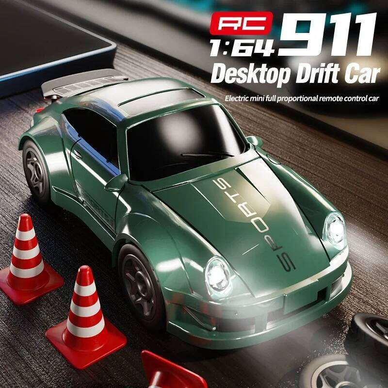 New 1: 64 Mini 4WD Remote Drift Car Rechargeable Desktop Racing Model Boys' and Children's Toy Cars Z260303