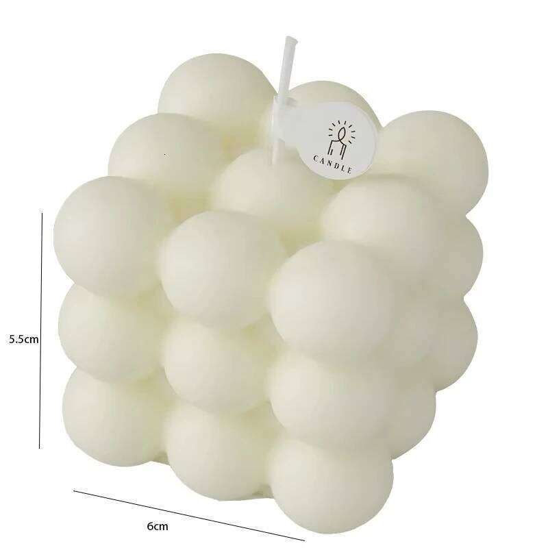 White Cube Romantic Atmosphere Desktop Home Decoration Creative Handmade Gift Aromatherapy Candle W260304