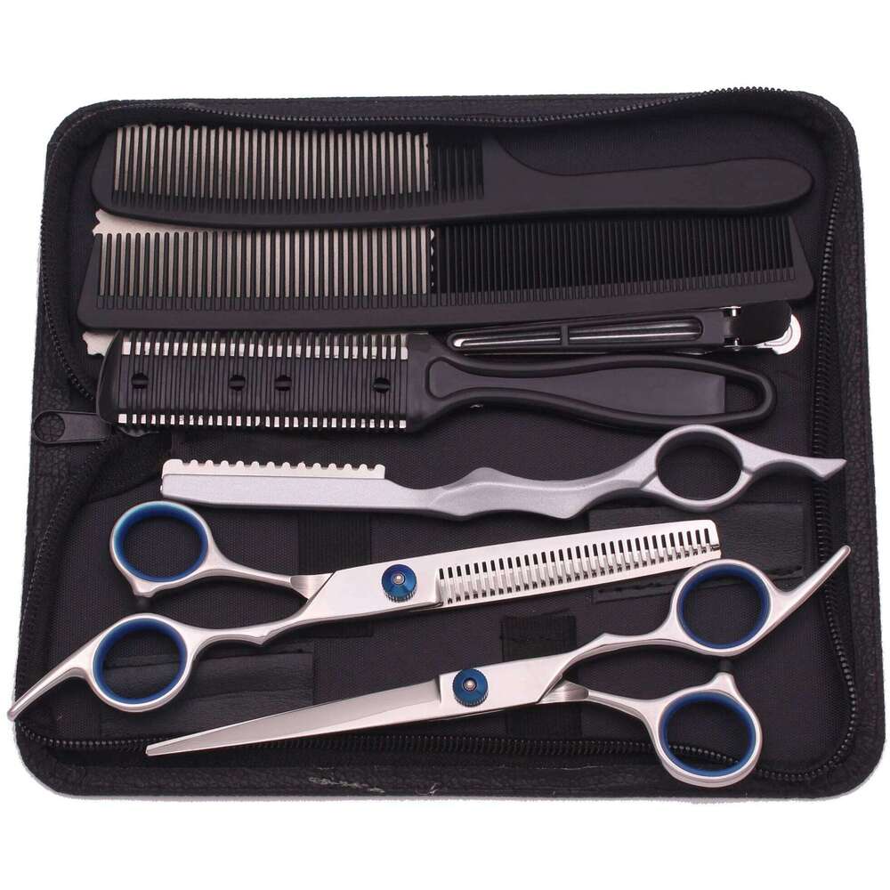 6.5'' Professional Hair Scissors Set Comb Razor Thinning Cutting Shears Hairdressing Salon Barber Home Japan Steel Dropshipping H260303