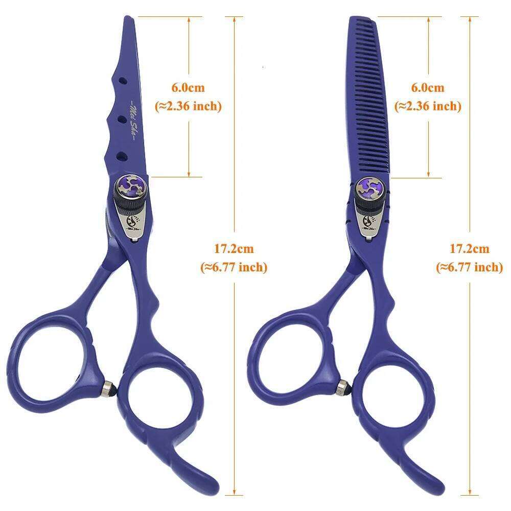 Japan Steel 6.0" Barber Shop Hairdressing Scissors Cutting Shears Thinning Scissor Professional Haircut Styling Tesouras A0024A H260303