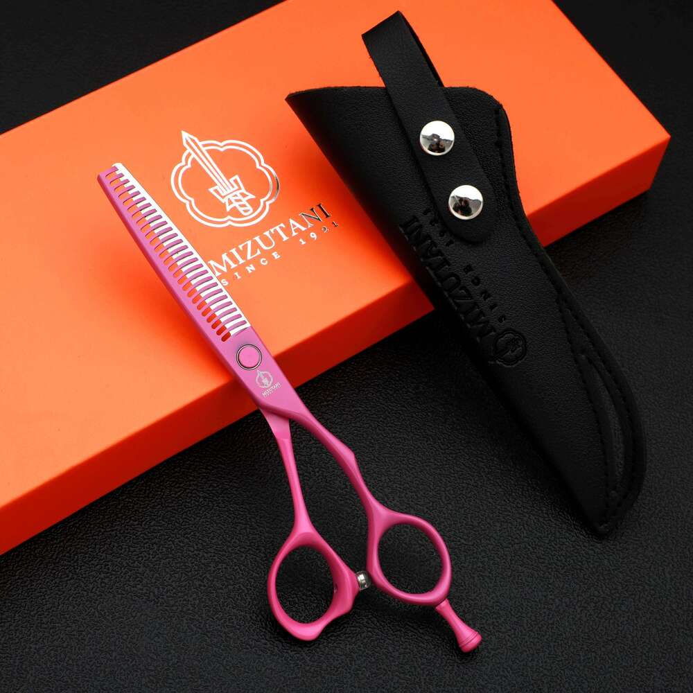 Professional Hair 5.5/6.0 pink inch Barber Scissors Japanese handmade VG10 steel Super sharp and wear-resistant blade H260303