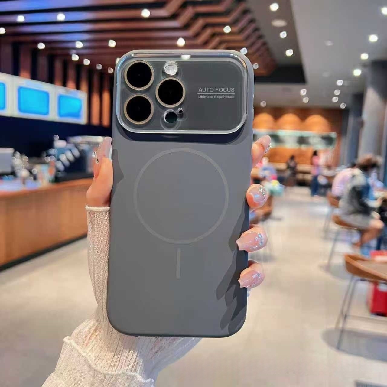Compatible with iPhone Pro Max Phone Case Instantly Transforms into 16 Large Window Liquid Silicone Apple 17 Magnetic Protective Cover