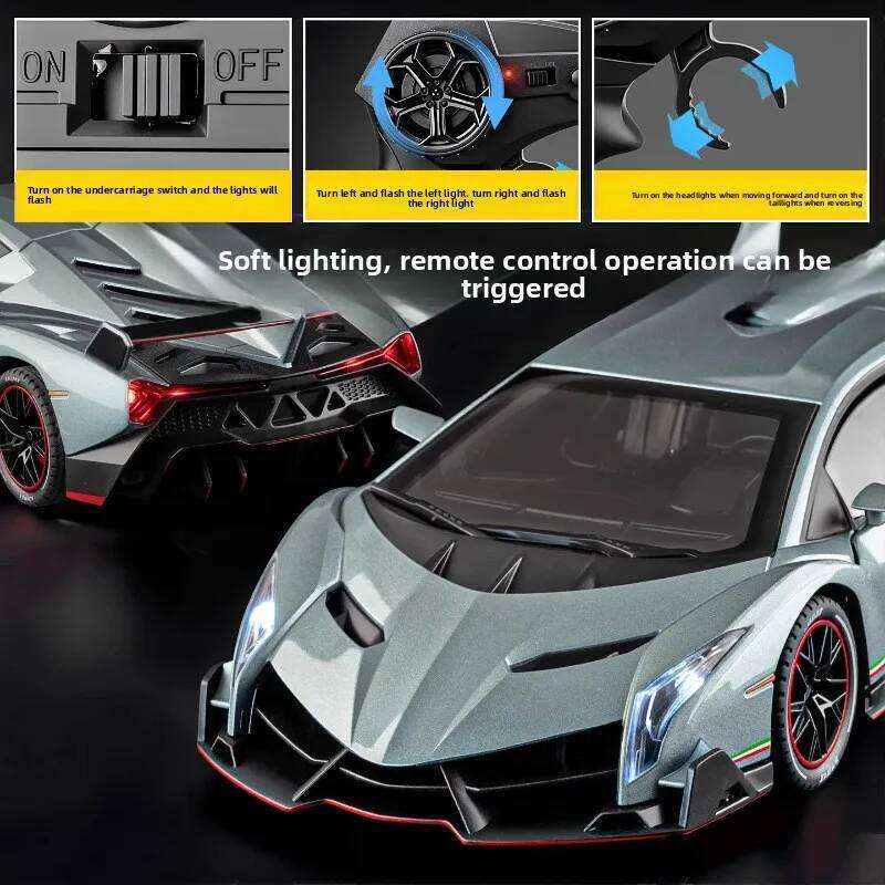 RC Alloy Drift Racing 1:24 Scale - Remote Control Stunt Toy Car Model Collection Gift for Boys Z260303