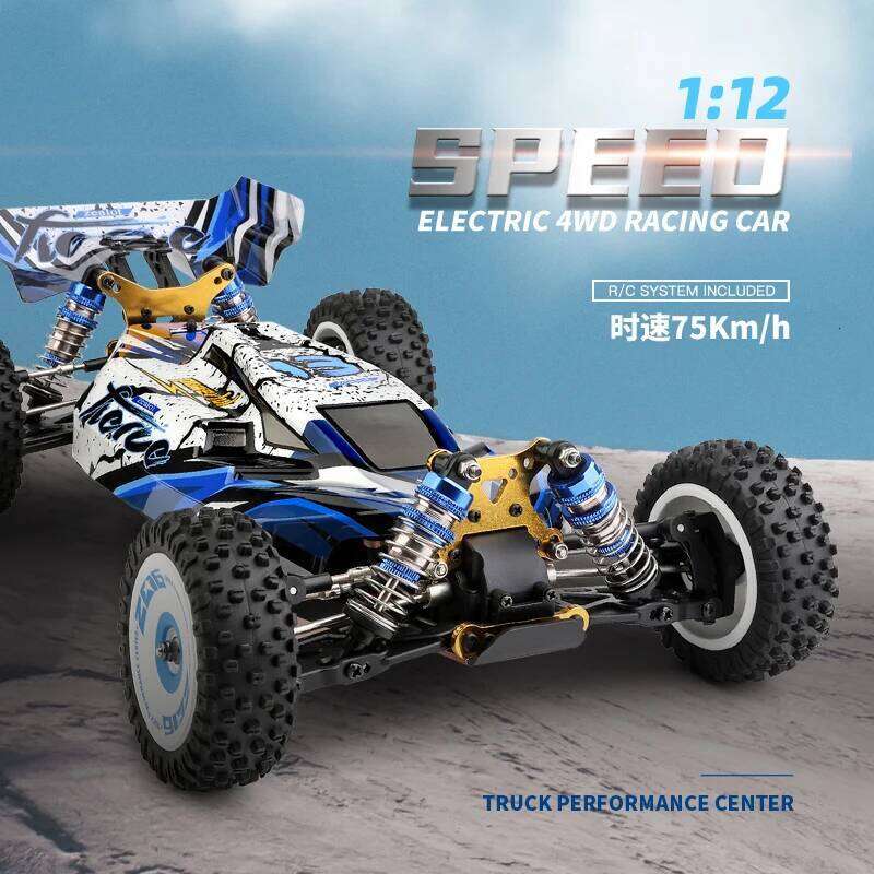 WLtoys 124017 RC Car 75KM/H 2.4G Brushless Remote Control Vehicle 4WD Electric High Speed Racing Drift Truck Toys for Children Z260303