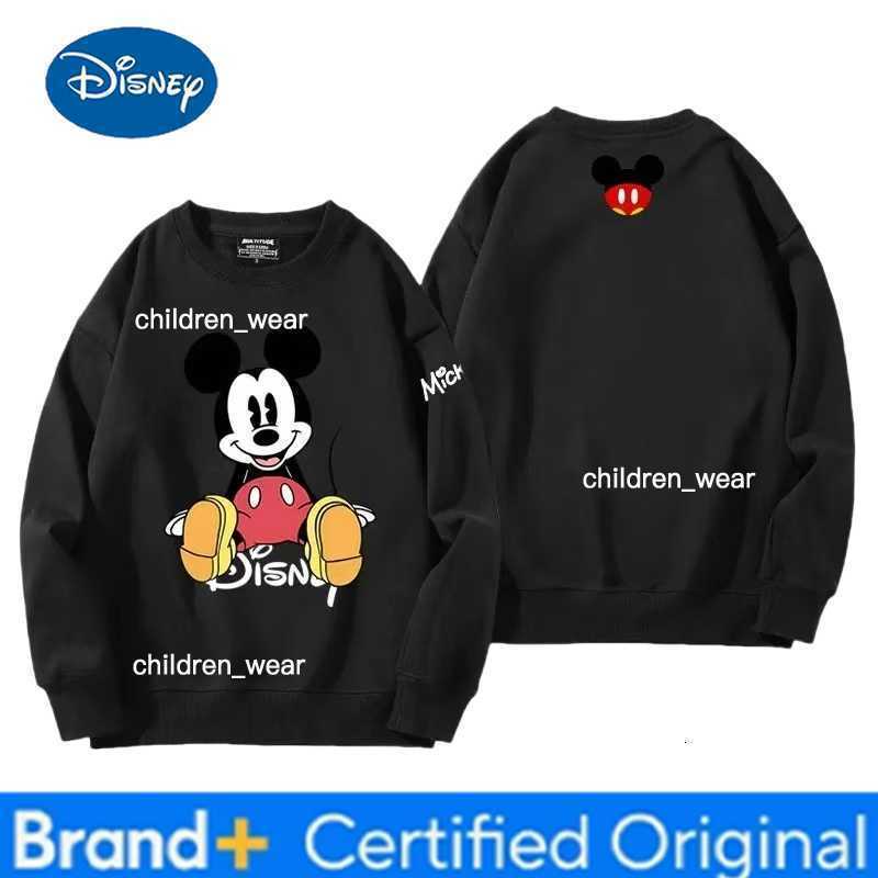 Disney Autumn Baby Girls Clothes Kid Boy Donald Mickey Sided Printing Long Sleeve Sweatshirt Cartoon O-Neck Soft Breathable Top H260304