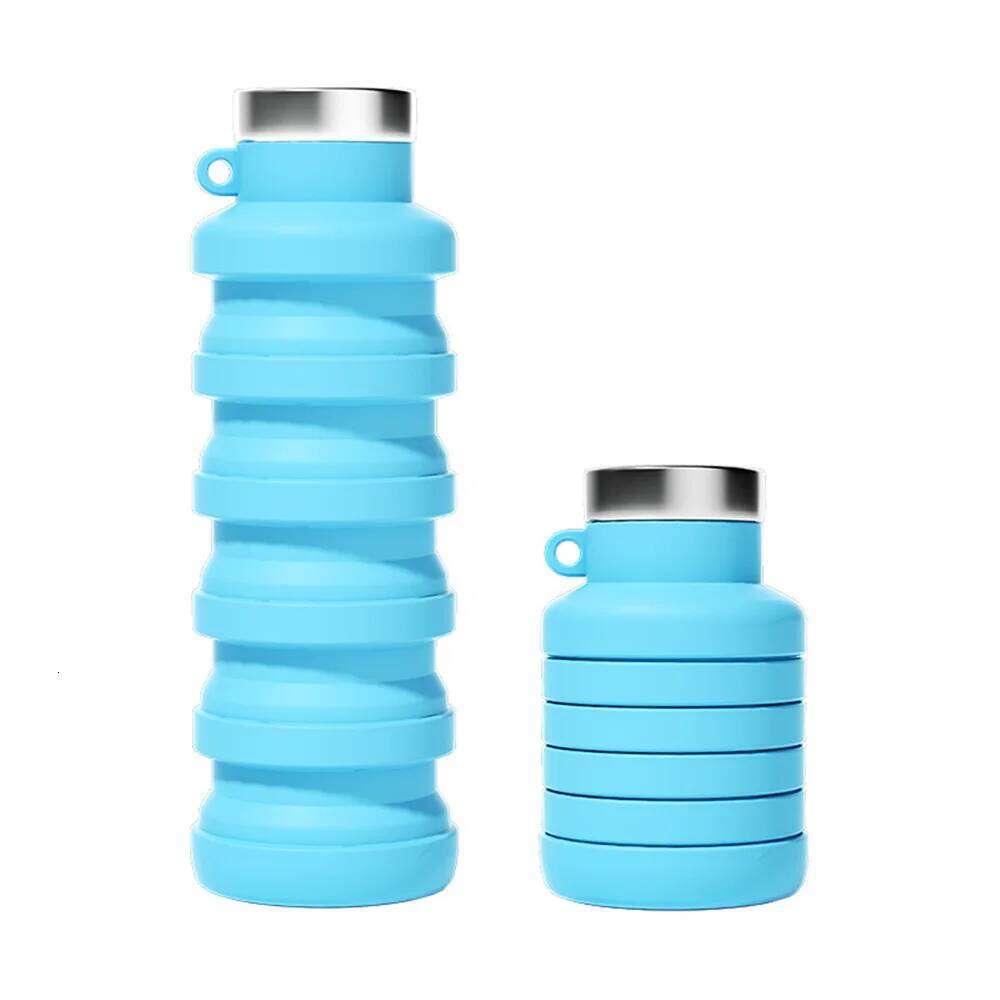 Silicone Water Large Capacity Outdoor Travel Portable Sports Kettle High Temperature Food Grade Creative Folding Cup S260303 27e