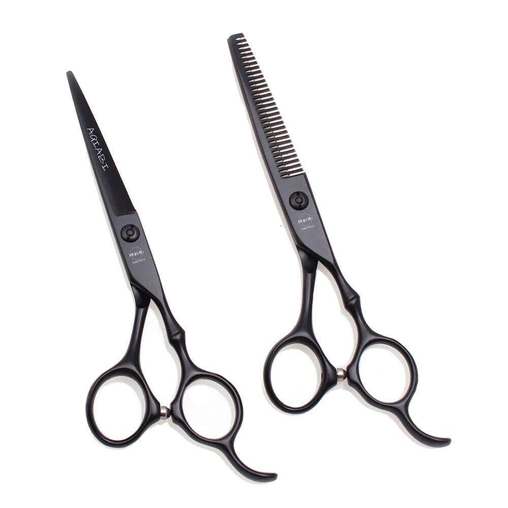 Professional 6" AQIABI Japan Stainless Thinning Shears Gold Hair Cutting Scissors Salon Barber Shop A9030 H260303