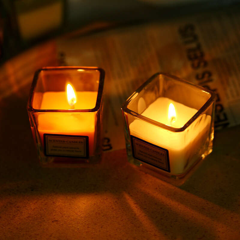 Aromatherapy Glass Cup Romantic Incense Proposal Candlelight Dinner Birthday Party Smokeless Candle Christmas W260304