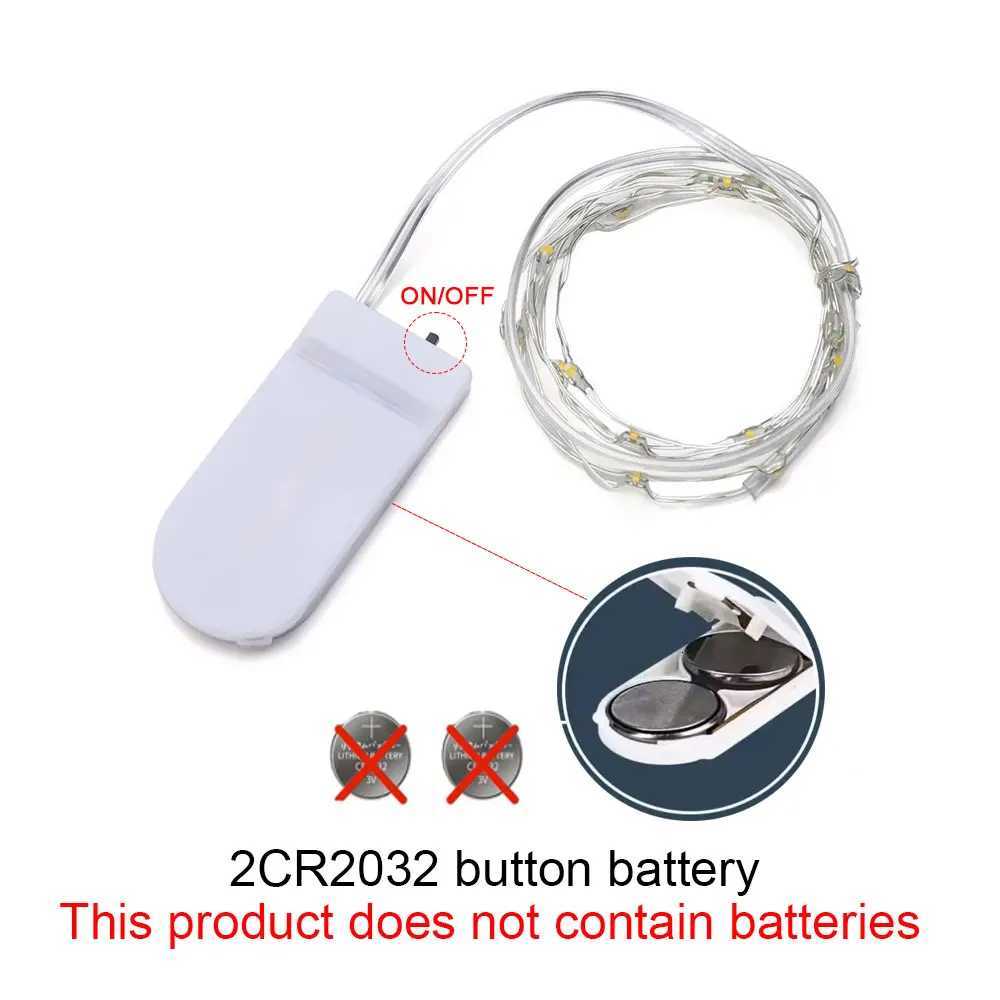 Led Copper Wire String Lights 1/2/3/5M Waterproof Fairy Lights DIY Garland Christmas Wedding Party Holiday Decoration Lighting H260304