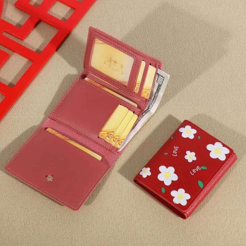 2023 New Small Women's Short Fold Personalized Student Cute Mini Fashion Zero Wallet C260304