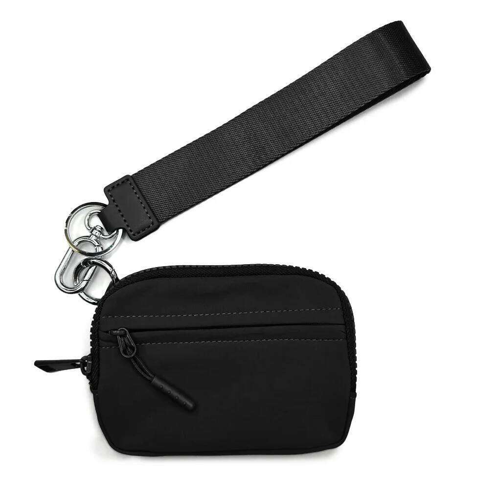 Simple Casual Wind Waterproof Nylon Multifunctional Card Keychain Women's Coin Change Bag C260304