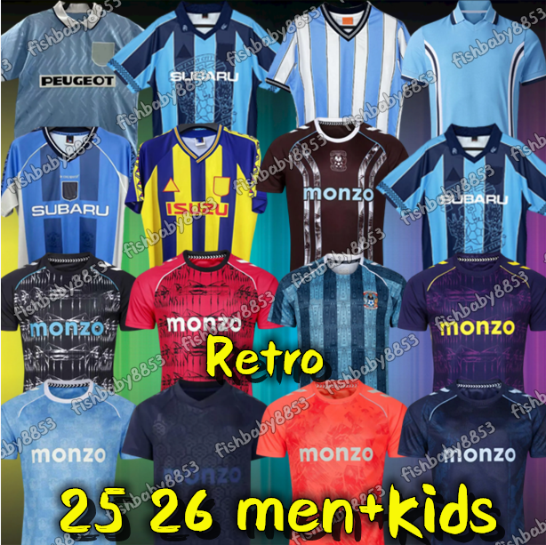 25 26 Coventry City Soccer Jerseys THOMAS-ASANTE Retro 1994 95 96 97 98 STRACHAN MASON-CLARKE TORP GRIMES WRIGHT SHEAF SAKAMOTO ECCLES 2026 mens kids kit football shirt