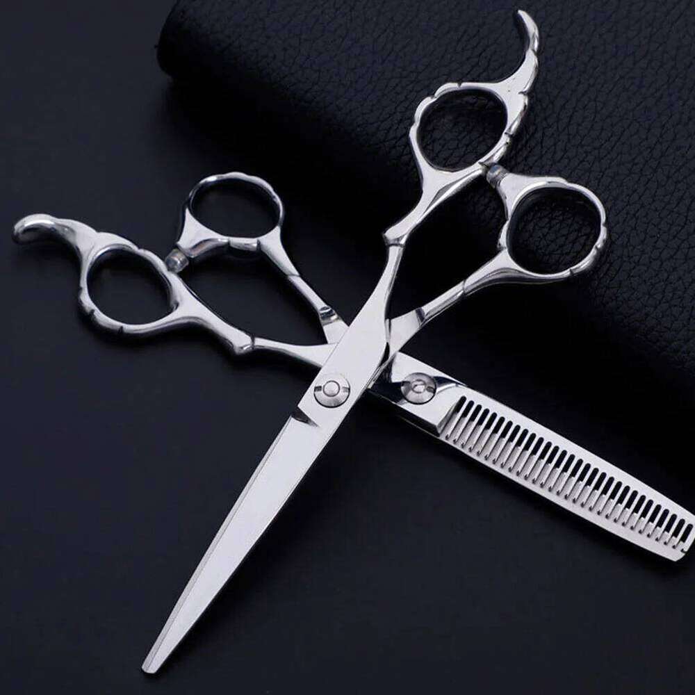 Professional Metal Barber Shears Bangs Cut Thinning Hairdressing Scissors Hair Cutting Tools for Home H260303