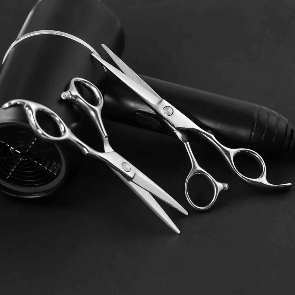 Premium Stainless Steel Cutting Scissors for Salon, Straight, Tooth, Fishbone, and Thinning Care, Hair Styling Sciss H260303