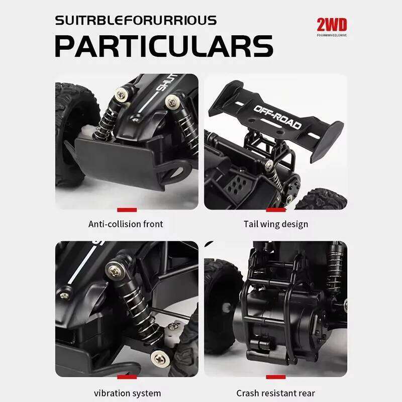 2025 New RC Car 1:16 2.4Gh Model With LED Lights 2WD Off-road Remote Control Climbing Vehicle Outdoor Cars Drift Toys Boys Gifts Z260303