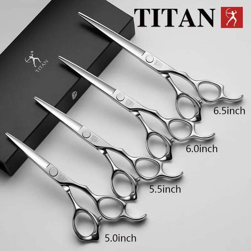 Titan Professional Thinning Cutting Barber Hair Shears Scissor Hairdressing Scissors 5.0/5.5/6.0/6.5inch 440C H260303