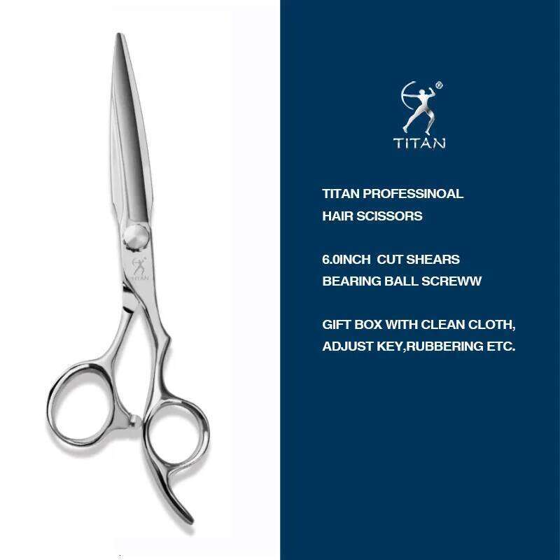 TITAN Professional Barber Cutting Hairdressing Shears Salon Scissors JAPAN ATS314 Steel H260303