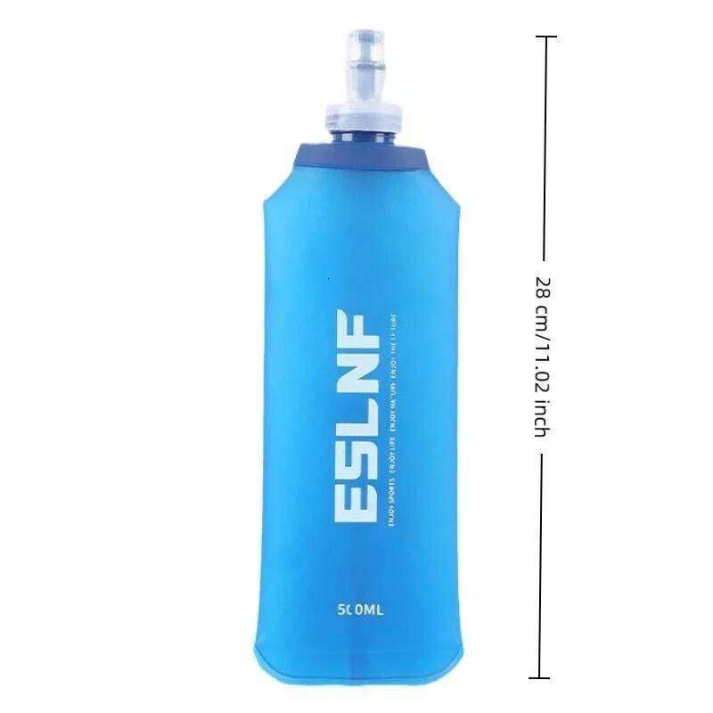 Folding TPU Collapsible Flask Outdoor Sport Hiking Camping Running Portable Soft Water Bottle S260303