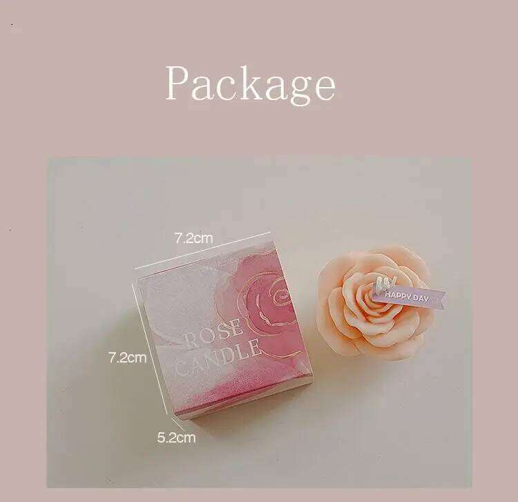 Handmade Pink Scented Aromatherapy Soy Wax Candle Wedding Birthday Party Home Decoration Photo Props W260304
