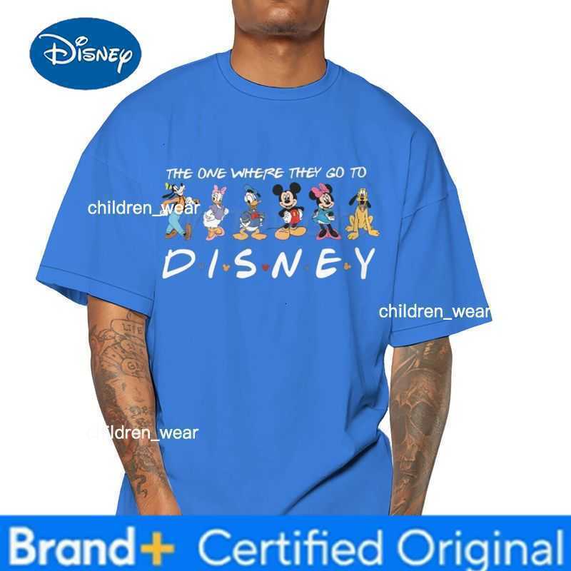 Disney Family Matching T-Shirt 2026 Fashion Casual Top for Kids Adults Mickey and Friends Print Casual Short Sleeve Top Family Outfits H260304