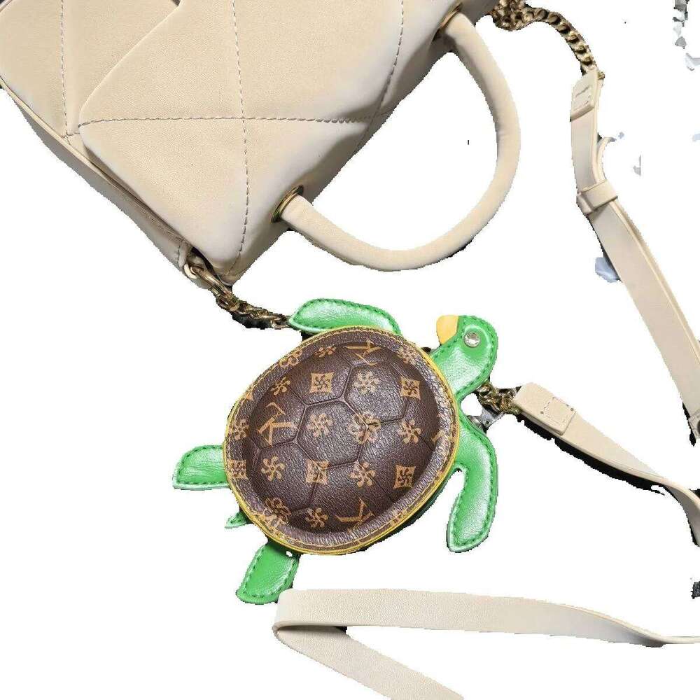 Influencer Celebrity Style Stock Monogram Cute Little Turtle Bag, Car Keychain, Coin Purse, Earphone Bag