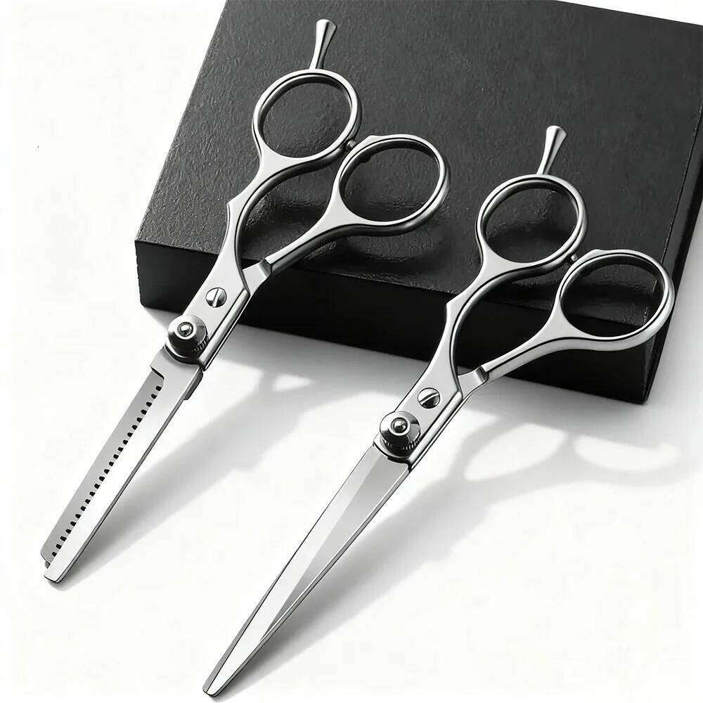 Professional Hairdressing Scissors 6 Inch Barber Shop Hairdresser's Cutting Tools Housework Accesories Hair Thinning H260303