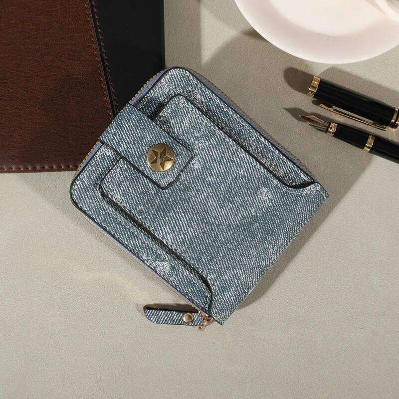 Mens Fashionable Tree Pattern Zipper Wallet Stylish Card Organizer with Secure Coin Pouch - Durable PU Material for Business C260304