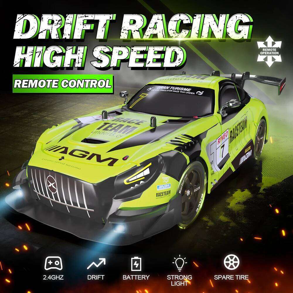 Car 1:16 Scale Remote Control Vehicle 4WD RC High Speed Drifting Cars with LED Lights and Drift Tires for Birthday 8+ Z260303
