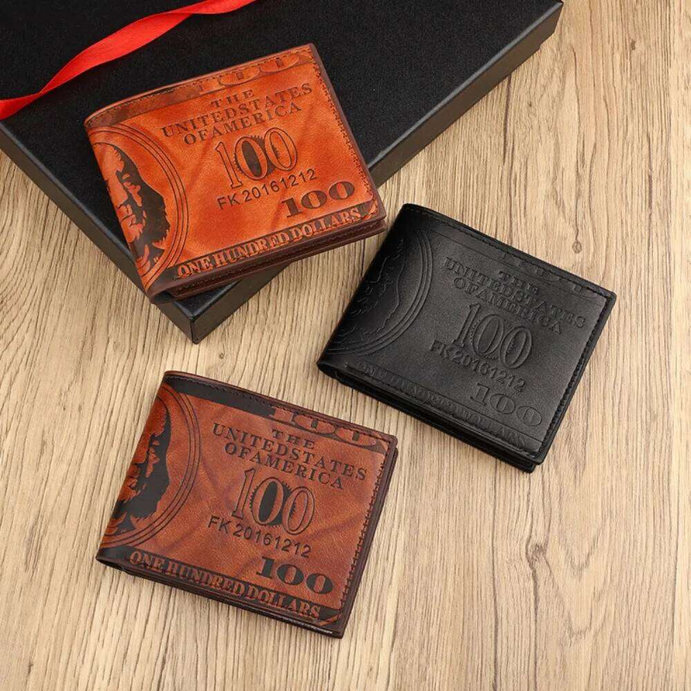 Men's Wallets With PatternWallet Male PU Leather Walet Photo Card Holder Fashion Large Capacity Wallet Purse Bag C260304