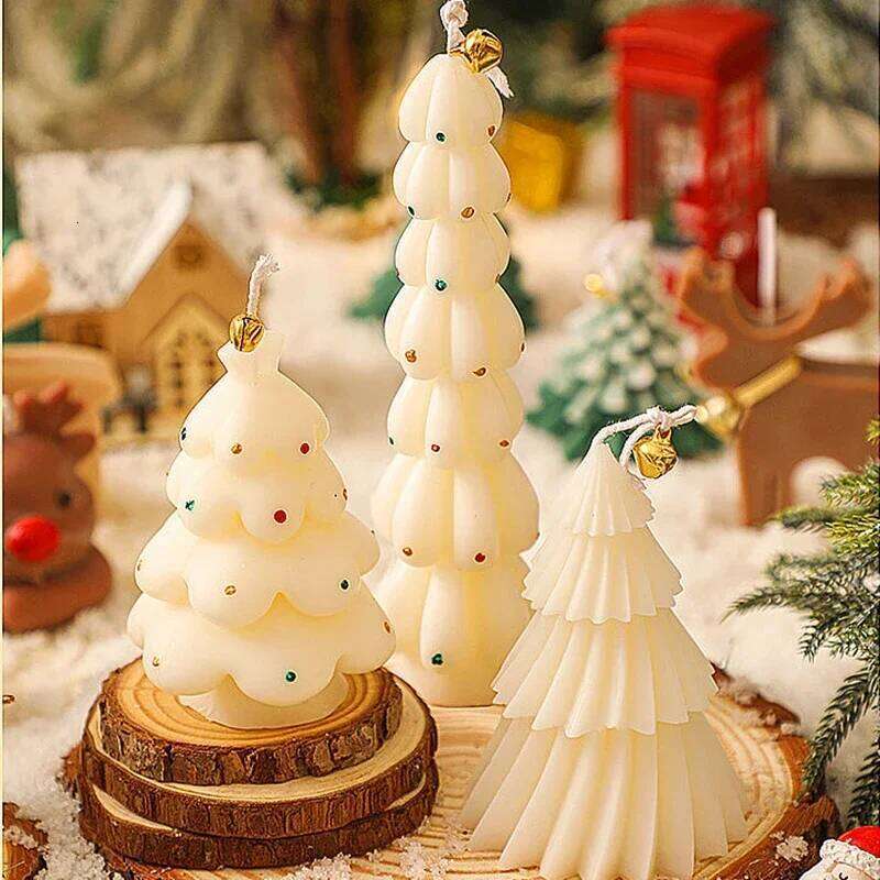Tree Scented Home Decorative Guest Gift Set Christmas Holiday Souvenir Candles W260304