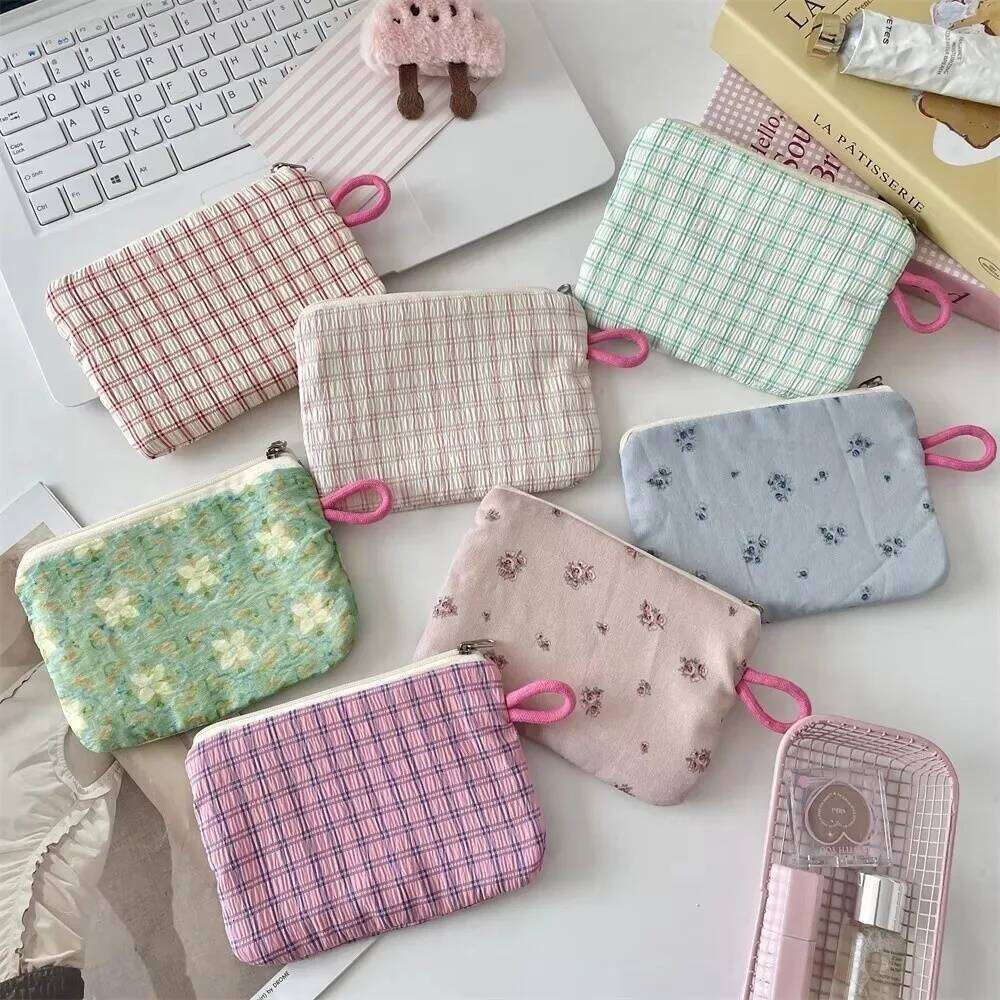 Cute Small Fresh Cotton Travel Purse Coin Pouch Card Bag Women Girls C260304