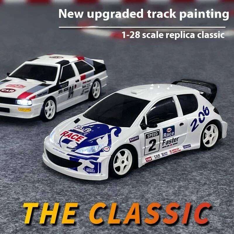 LDRC 1/28 4WD RC Drift Car with Gyro, Full Proportional 2.4Ghz Remote Control Car, Drifting Toy for Adults Kids Z260303