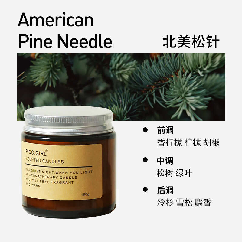 Brown Atmosphere Scented Candle Long-lasting Fragrance Birthday Gift Soy Wax Essential Oil Indoor Smokeless W260304