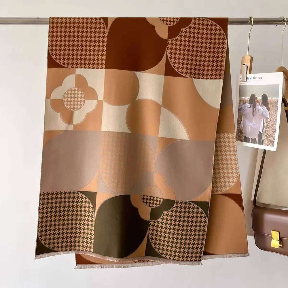 Autumn Winter Women Scarf Design Pladi Imitation Cashmere Pashmina Soft Warm Shawls Wraps Bufanda Echarpe Poncho Blanket XJ260304