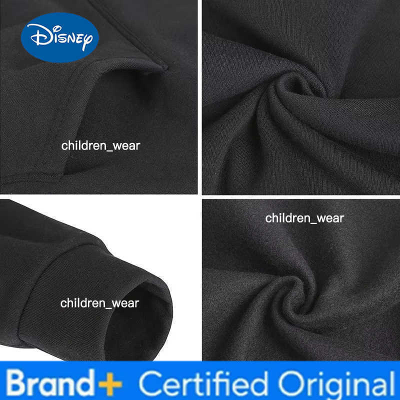 Disney 2026 Autumn Winter Parent-Child Hoodies 100 Cotton Casual Minnie Character Collage Print Family Hooded for Men Women H260304