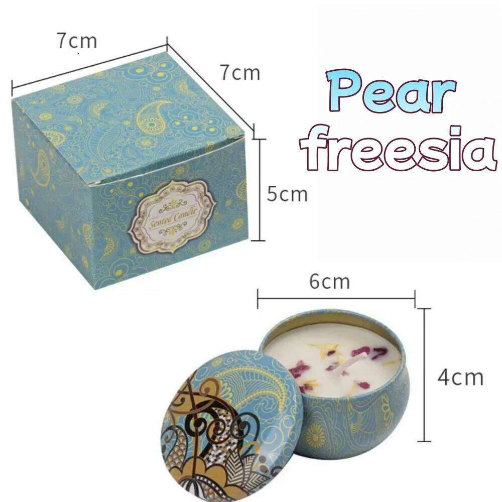 2025 Vintage Scented Candles Soy Wax Jars Flower Fragrance Scent Candle Wedding Ceremony Birthday Gifts Home Decoration W260304