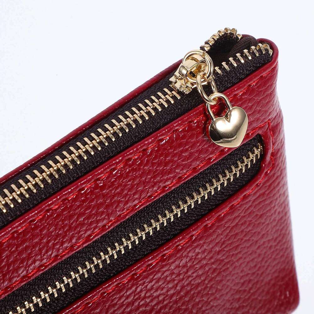 Compact Fake Women with Zipper Multi Compartment Short Wallet for Change Cards Id Travel Essential Organizer C260304