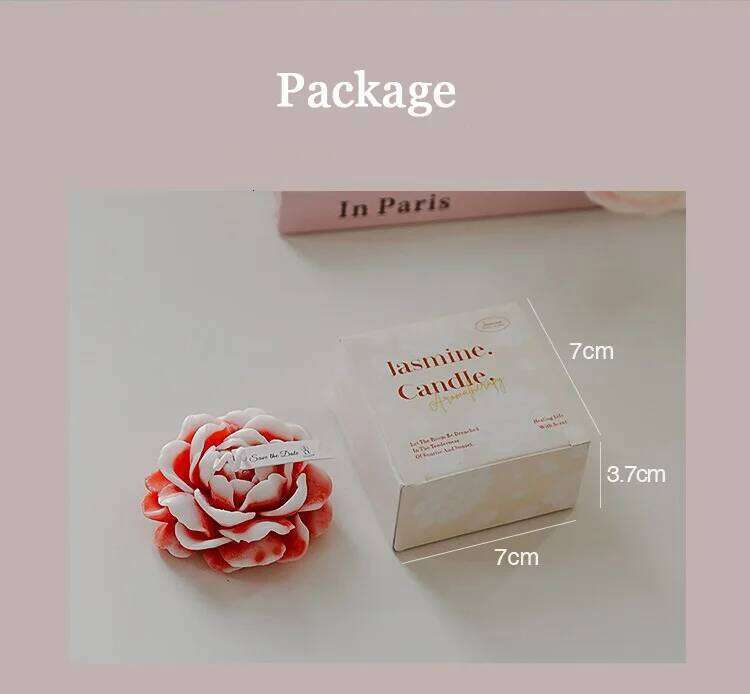 Handmade Jasmine Scented Soy Wax Candles Aromatherapy Birthday Candle for Wedding Party Home Decoration Photo Props W260304