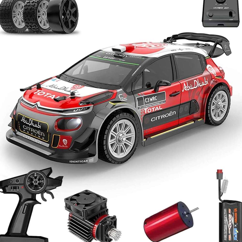 1/14 MJX Hyper Go 14303 Rc 2.4G High Speed Drift Rally Car Brushless 4WD Off-Road RC Cars Adults for Kids Toys Z260303