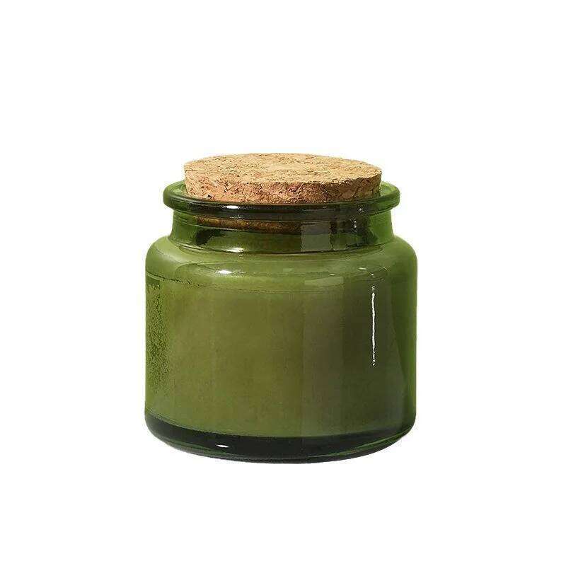 Ins Portable Green Glass Bottle Candle, Fresh And Elegant Soy Wax Travel Set Wedding Scented Candle As A Souvenir W260304