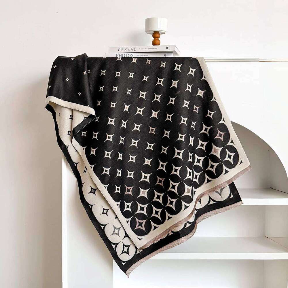 Luxury Winter Scarf Women Cashmere Warm Pashmina Brand Foulard Female Shawls Wraps Thick Soft Bufanda Poncho Scarves Stole XJ260304